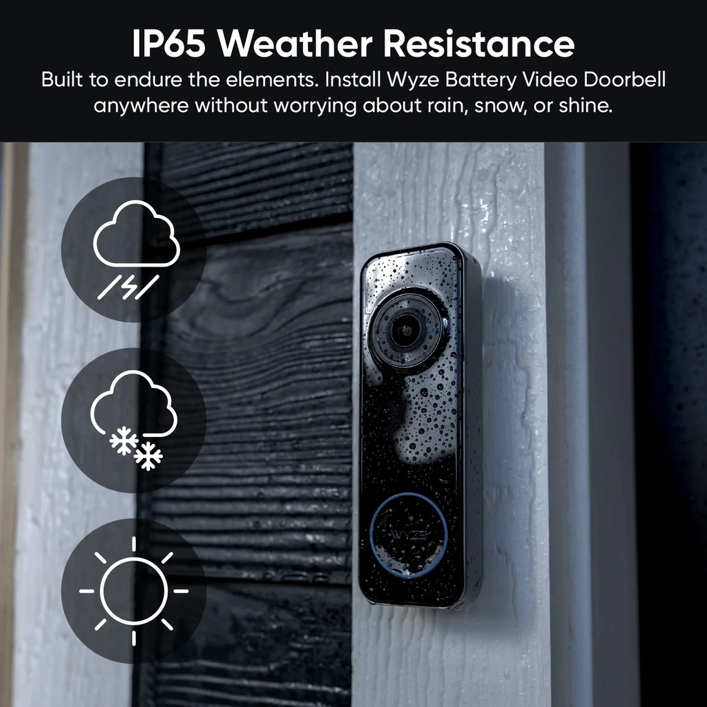 Battery Video Doorbell + Palm Lock