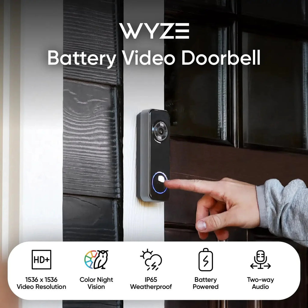 Battery Video Doorbell + Palm Lock