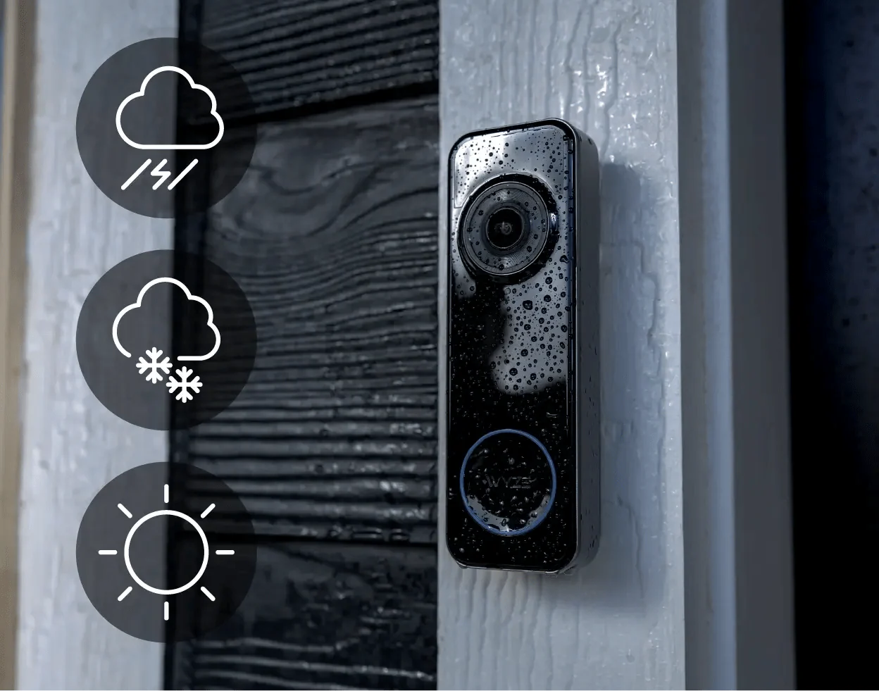 Battery Video Doorbell + Palm Lock