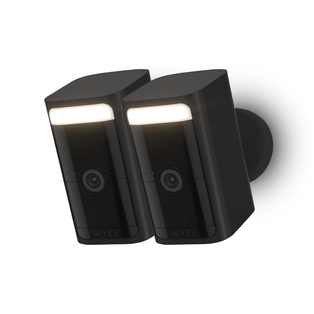Wyze Battery Cam Pro -: 2.5K HDR video resolution, wire-free setup, a removable battery, and integrated spotlight and siren.
