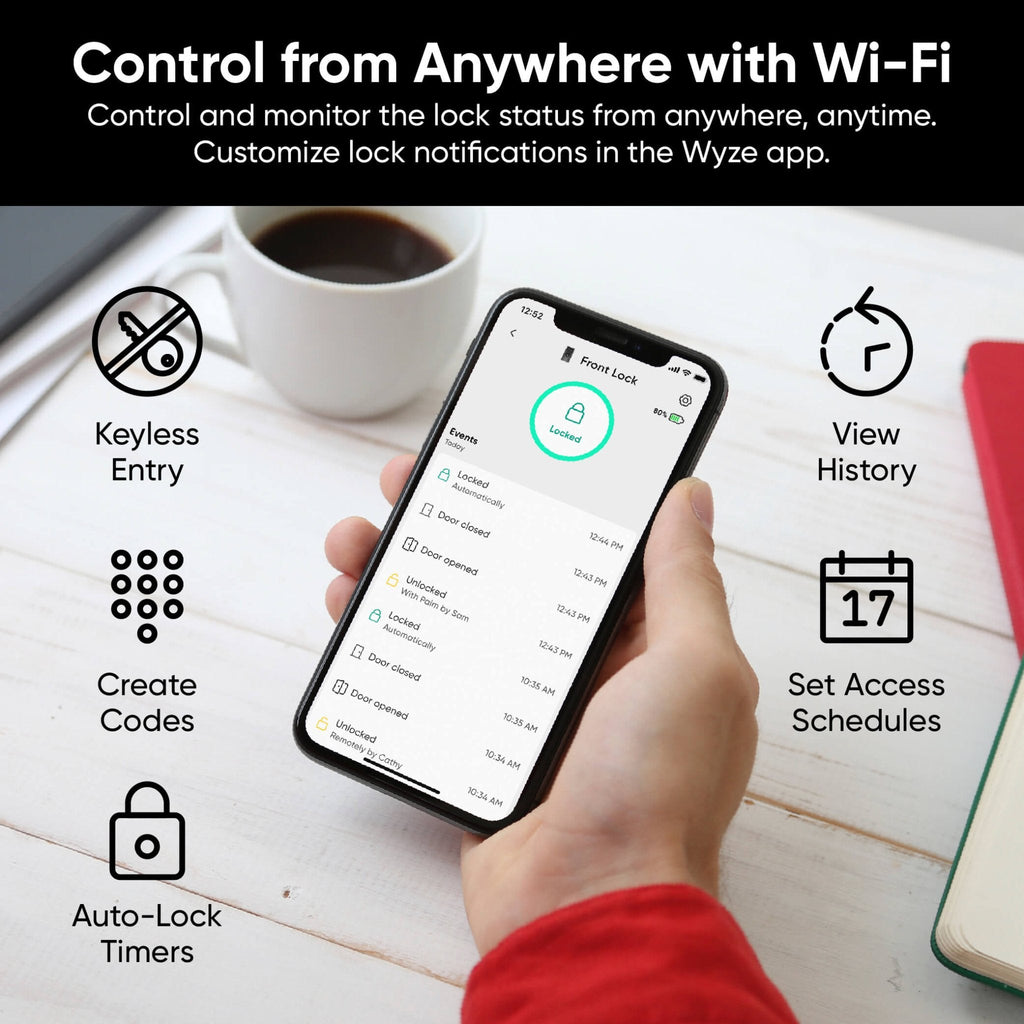 Battery Video Doorbell + Palm Lock